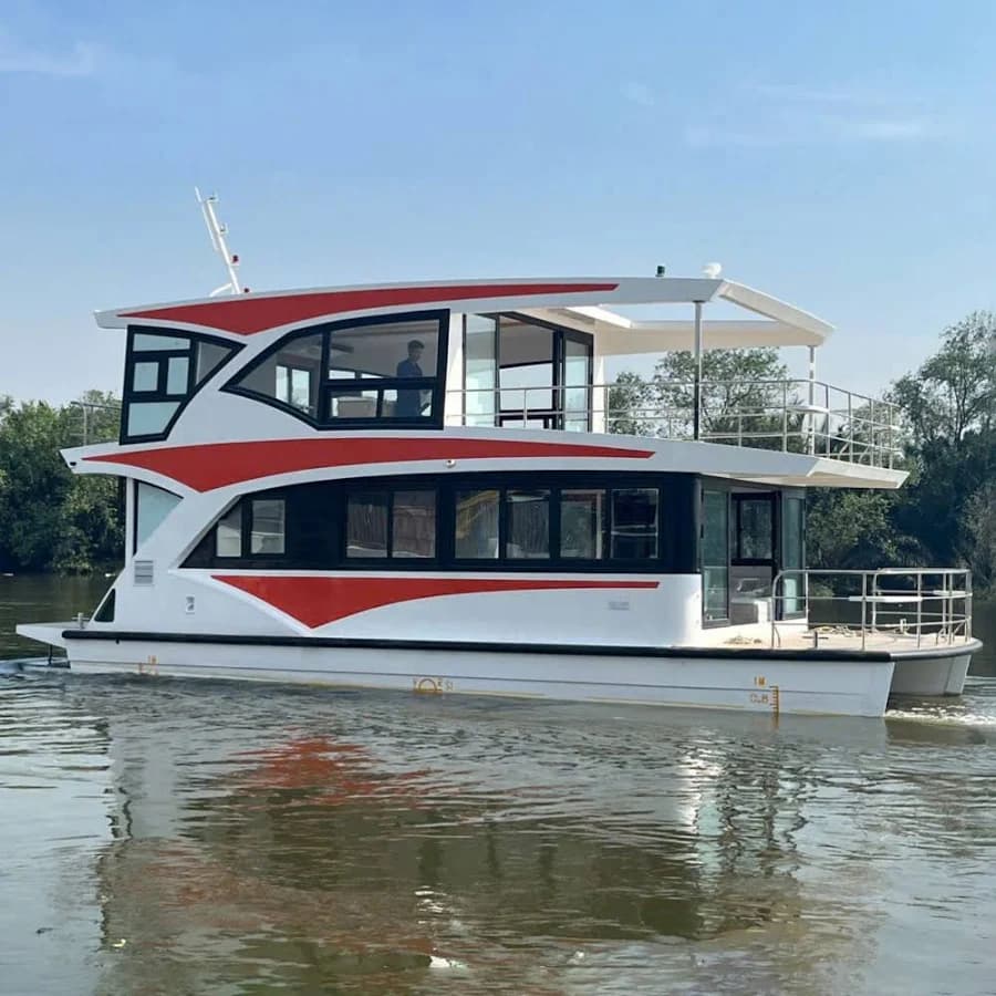 HOUSEBOAT 41ft Custom Build & Factory Visit with Luxury Travel Experience