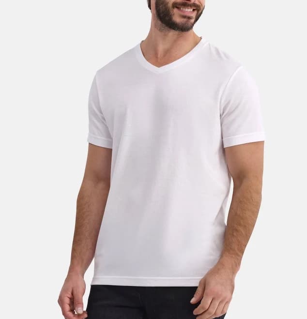 George Men's V-Neck Short Sleeve Tee