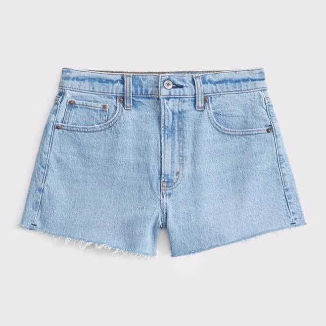 Abercrombie & Fitch Women's High Rise Mom Shorts