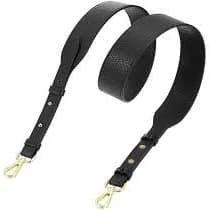 Unique Bargains PU Leather Bag Strap 41.7inch-45.3inch Adjustable Crossbody Replacement Straps 1.5inch Width for Cross Body Bag Shoulder Bag (Black