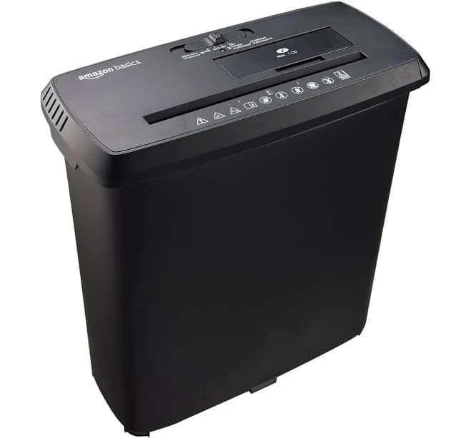 Amazon Basics 8-Sheet Strip Cut Shredder