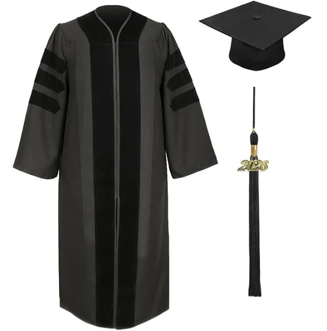 Academic Regalia Classic Doctoral Graduation Cap & Gown