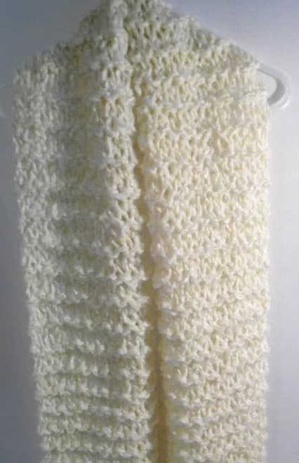 Handmade Loose Weave Knitted Scarf