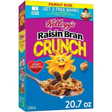 2x - Kellogg's Raisin Bran Crunch Cereal - 20.7oz, Size: 20.7 oz