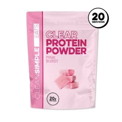 Clean Simple Eats Clear Protein Powder Pink Burst