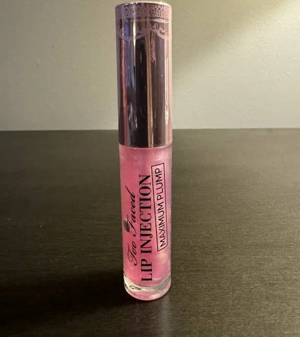 Too Faced Lip Injection Maximum Plump Lip Plumper Gloss Clear Travel