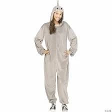 Adults EZ Shark Hooded Jumpsuit Costume - One Size