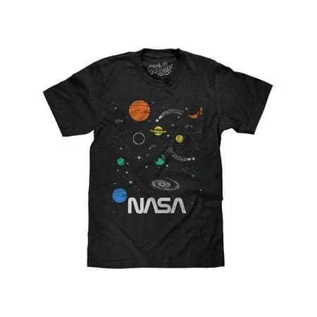 Tee Luv Men's NASA Planets and Stars Space T-Shirt