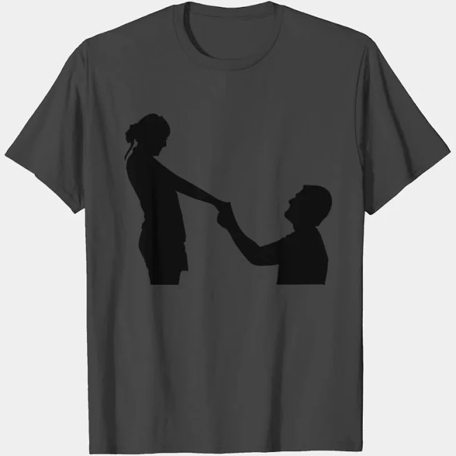 Men's Stylish Couple Silhouette T-Shirt