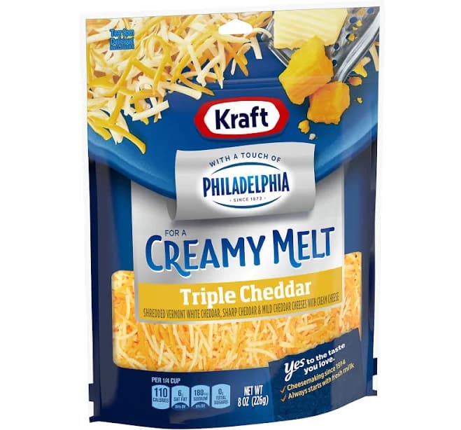 Kraft Shredded Triple Cheddar Cheese