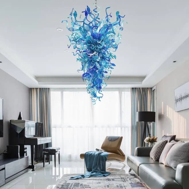Brayden Studio 5 - Light Glass Tiered Chandelier