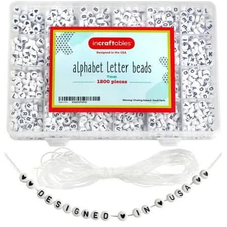 Incraftables Letter Beads Kit
