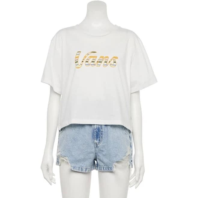 Vans Women's Cropped Script T-Shirt
