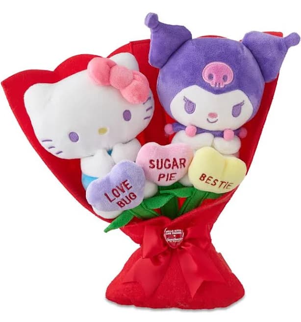 Sanrio Sweethearts Plush Bouquet with Hello Kitty and Kuromi