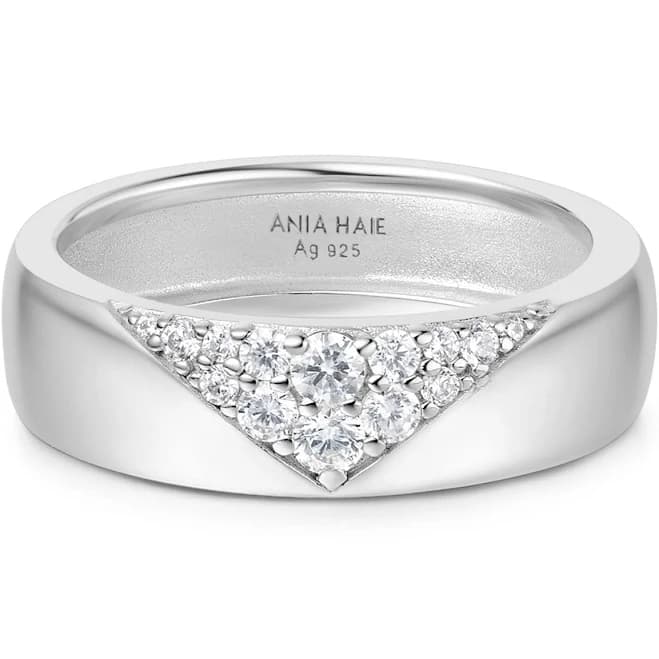 Pavé Cubic Zirconia Bold Statement Ring in Gold Pavé