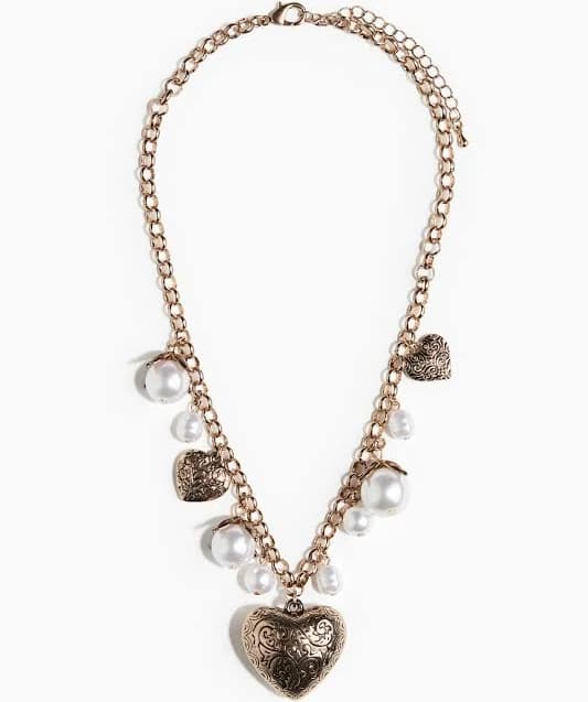 H&M Ladies Heart-Pendant Chain Necklace