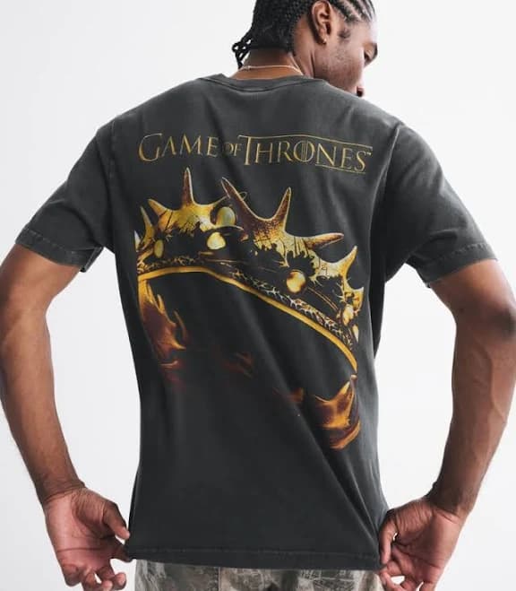 Abercrombie & Fitch Men's Game of Thrones Vintage-Inspired Graphic Tee