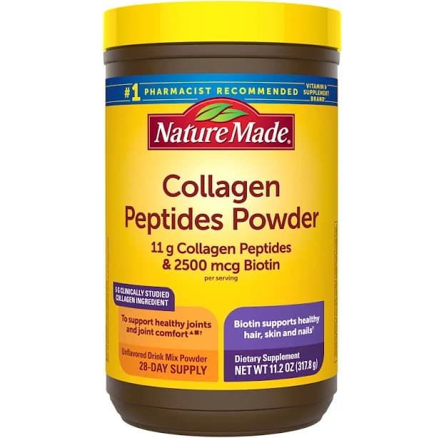 Nature Made Collagen Peptides Powder Unflavored 11.2 Oz