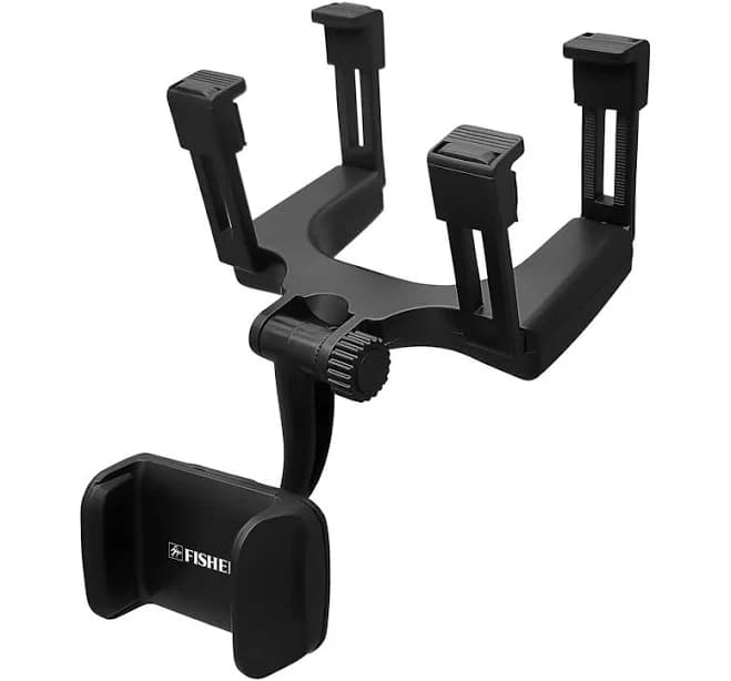 Fisher - Rearview Mirror Phone Mount - Black