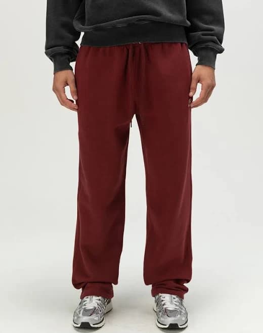 Nike Club Mens Open Hem Fleece Pants - Burgundy - Size: X-Large