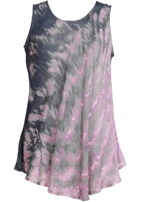 Tie Dye Scooped Neck Tank Top