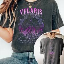 The Bone Carver Shirt ACOTAR Velaris Shirt 100% Cotton Washed Distressed Top Dark College T-Shirt Sarah J Maas Merch Bookish Tee - AliExpress 200000345