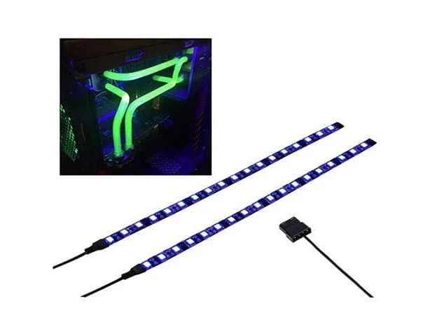 PC LED Flexible Light Strip Computer Lighting UV Purple with Magnetic for PC Case Computer Lighting Kit (30cm, 18leds,S Series, The 2nd Gen )