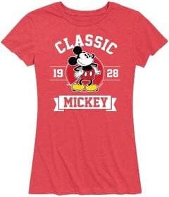 Disney Mickey Mouse Classic 1928 Women's Short Sleeve Graphic T-Shirt