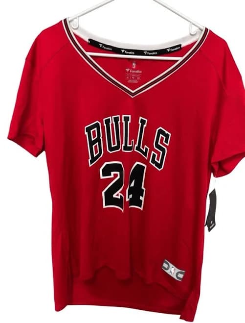 Lauri Markkanen Chicago Bulls 24 Fanatics Icon Edition Red Jersey Size