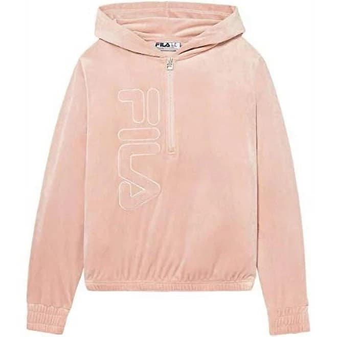 FILA Women's Velour Quarter Zip Hoodie