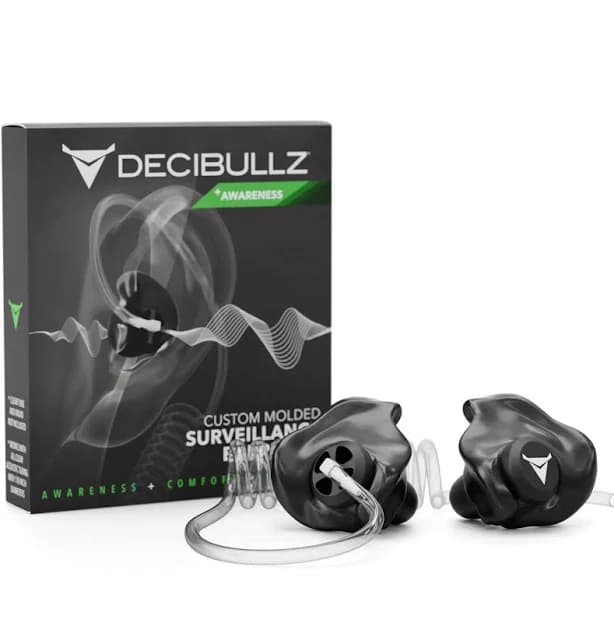 Decibullz Custom Moldable Radio Surveillance Earpieces