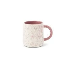 Thyme & Table Pink Floral Stoneware Mug
