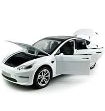 1:24 Tesla Model 3 Car Model Diecast Toy for Kids Collection White