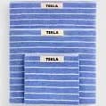tekla Clear Blue Striped Terry Towel