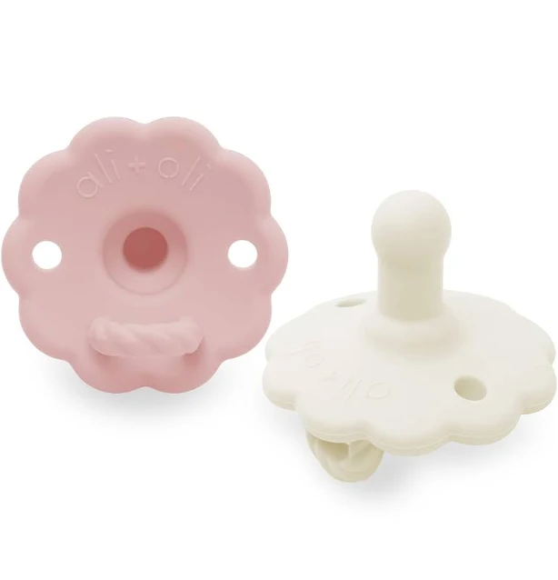 Ali+Oli Flower Pacifier Set