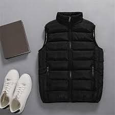 Ornrjfll Vest Jacket Mens Winter Warm Sleeveless Jackets Waistcoat Solid Color Slim Coat Plus Size army EN8 M at Amazon Men's Clothing store