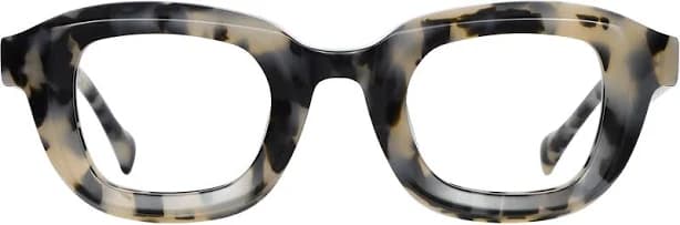 Fytoo Square Tortoiseshell Acetate Full Rim Eyeglasses