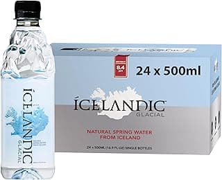 Icelandic Glacial Natural Spring Alkaline Water, 16.9 Fl Oz (Pack of 24)