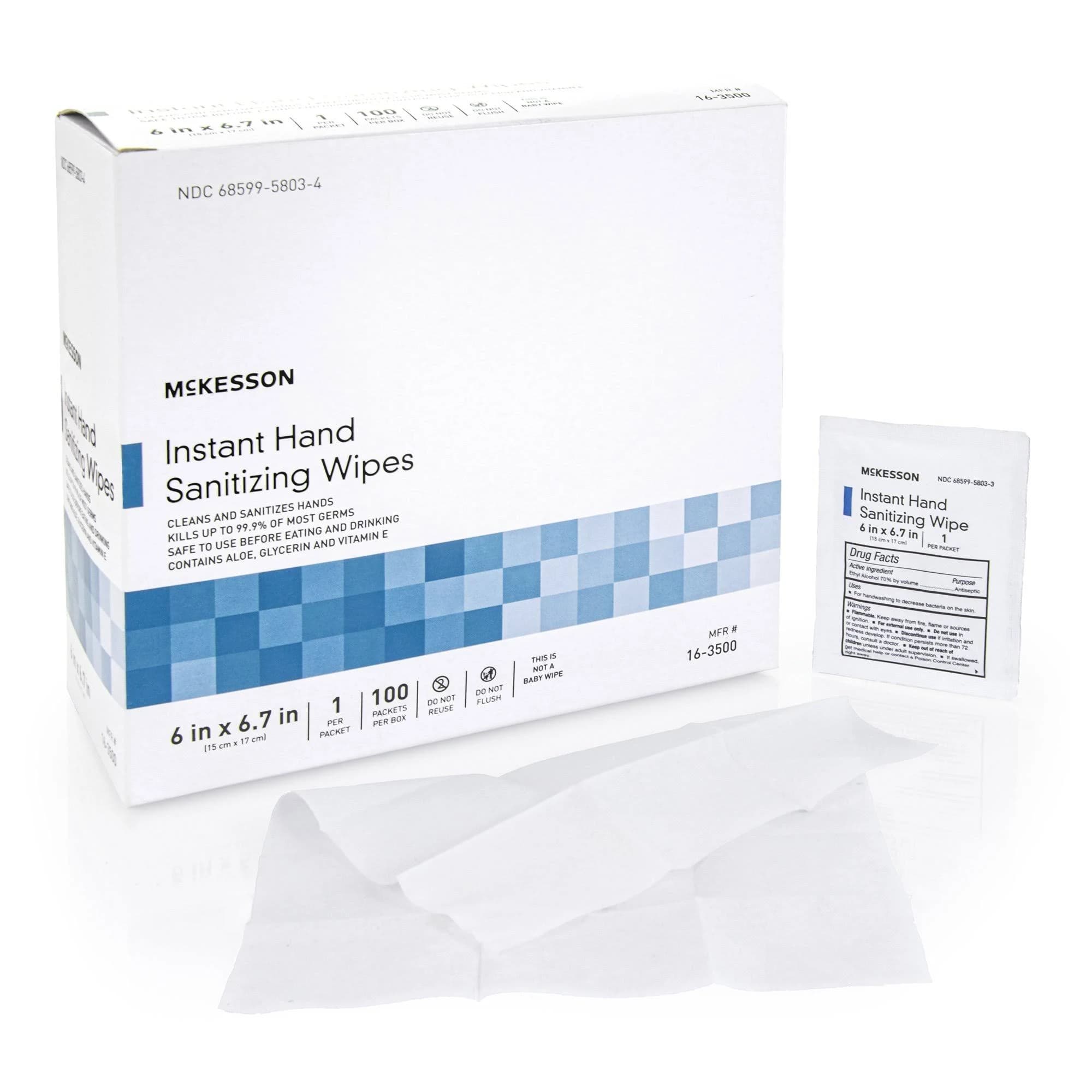 McKesson Hand Sanitizing Wipe Individual Packet