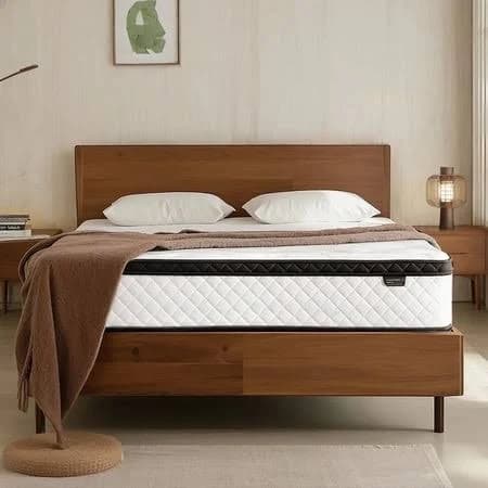 Queen Size Mattress, 12 Inch Hybrid Mattress in a Box, Memory Foam Pocket Coils Innerspring Mattresses, Fiberglass Free, Pressure Relief, Medium Firm,