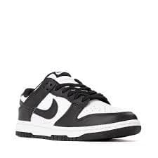 Womens Nike Dunk Low Athletic Shoe - White / White / Black