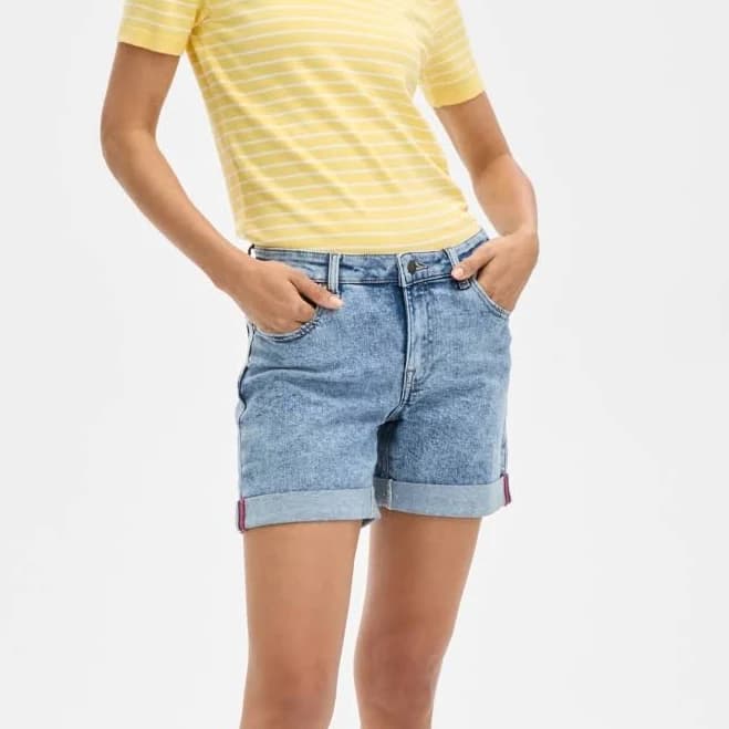 Nautica Women's 9" Cuffed Denim Shorts