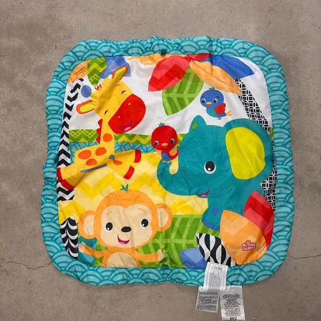 Bright Starts Baby Play Mat Gym Tummy Time Infant Toddler Safari