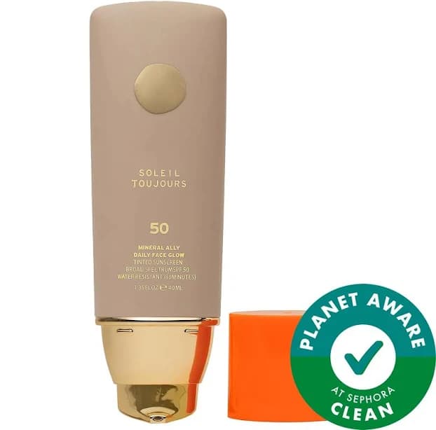 Face Glow Tinted Mineral Sunscreen Moisturizer SPF 50 - Vegan & Cruelty-Free