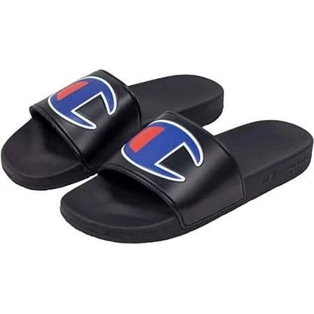 Champion MEN Champion Slide Black Black Size 6, Men's, Size: 8