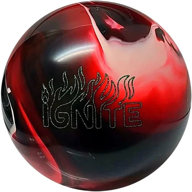 Epic Ignite Solid Red White Black Bowling Ball - 12LB | BowlersMart