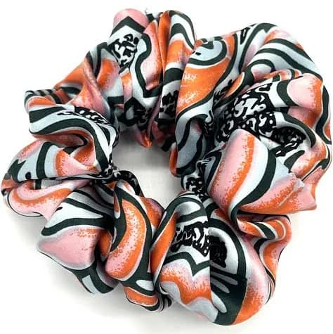 The Reina Paisley Silk Scrunchie