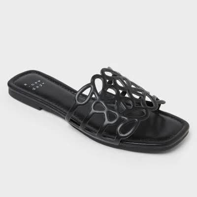 A New Day Women's Wide Width Fiona Slide Sandals