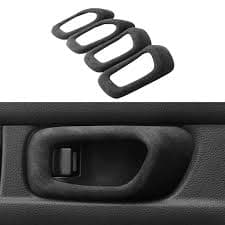 Alcantara Car Interior Gear Handle Shift Panel Armrest Box Lid Inner Door Bowl Frame Steering Wheel Patches For Honda Civic 11th - AliExpress 34