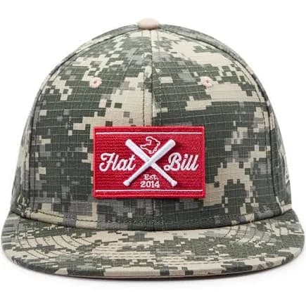 Flatbill Flex Fit Camo Cap